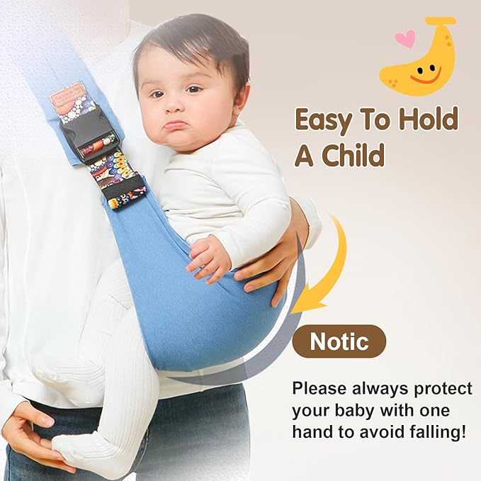 Baby Sling Carrier,Toddler Carrier,2026 New Baby Sling,Portable and Lightweight Sling,Non-Slip Hip Seat Carrying 10-30lbs(Blacksail)