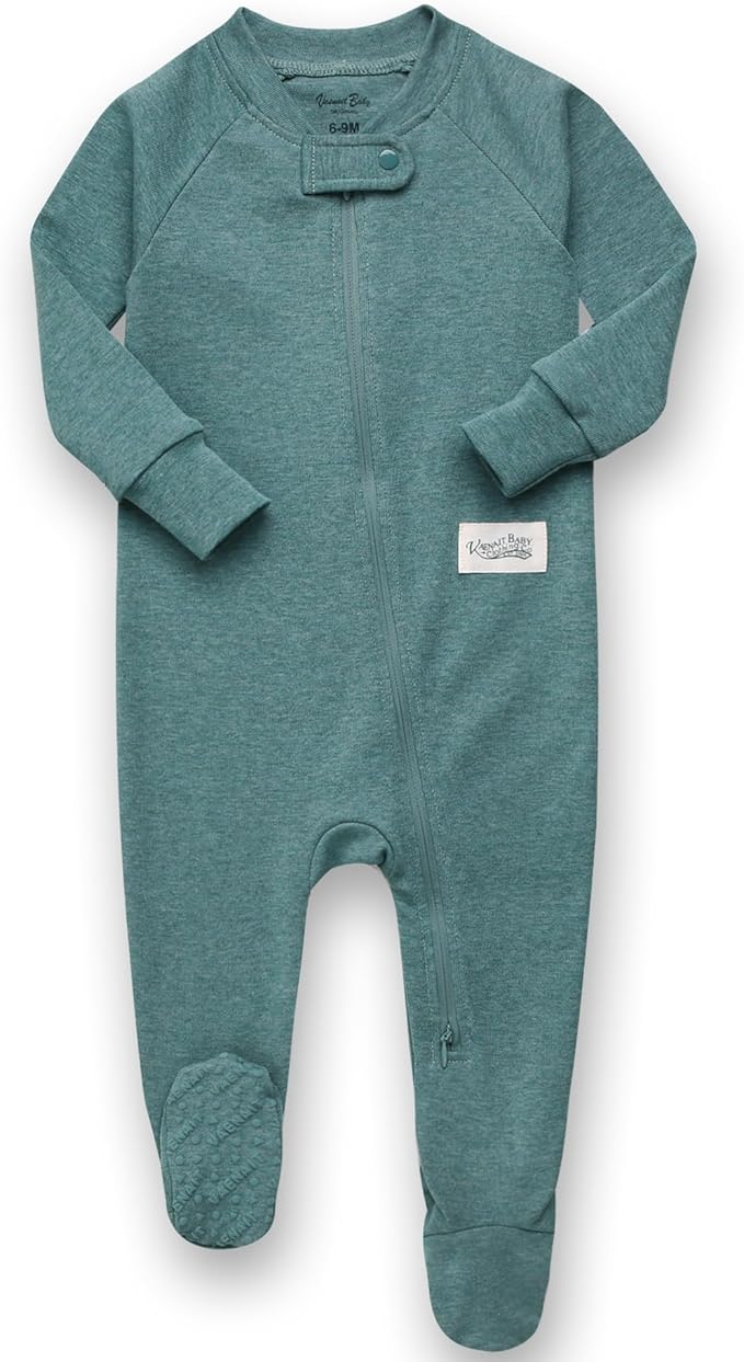 VAENAIT BABY Infant Toddler Boys Girls Modal Cotton Footed Pajamas One-Piece Romper Sleep and Play 0M-2T
