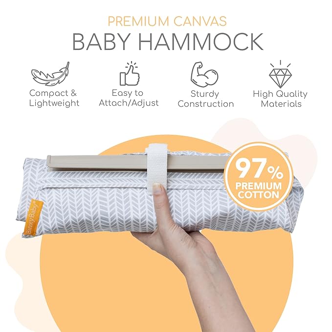 Binxy Baby Shopping Cart Hammock – Infant Seat for Grocery Carts – Holds Car Seats Securely – Compatible with Select 4-Seater Wagons (20–24” Wide) – Supports Up to 50 lbs – Little Arrow