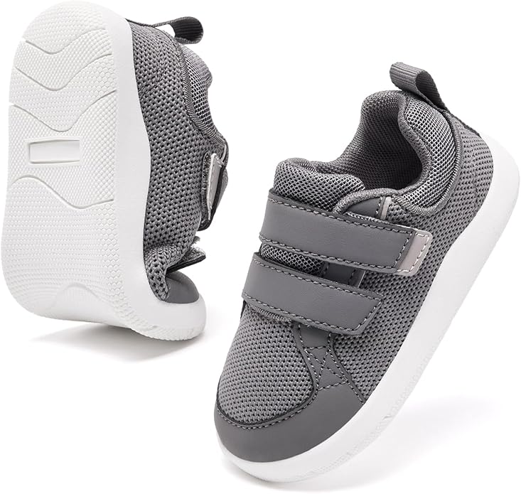 MORENDL Boys & Girls Walking Shoes 0-4 Years Baby Wide Toe Box Barefoot Shoes Toddler Sneakers
