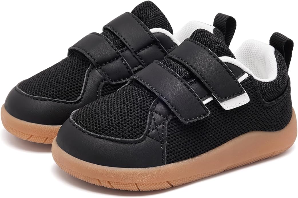 MORENDL Boys & Girls Walking Shoes 0-4 Years Baby Wide Toe Box Barefoot Shoes Toddler Sneakers