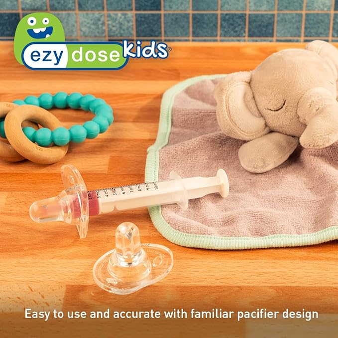 EZY DOSE Medicine Dispenser & Liquid Oral Syringe, Safe & Easy to Use, Precise Dosage for Distribution of Medication, Ideal for Liquids, Clear and Easy to Read Measurements, BPA-Free, Made in the USA