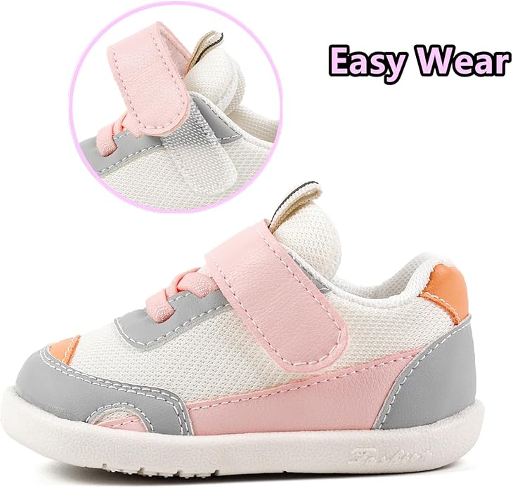 Baby Boy Girl Shoes Infant Non Slip Sneakers Breathable Lightweight Toddler First Walking Shoes 6 12 18 24 Months