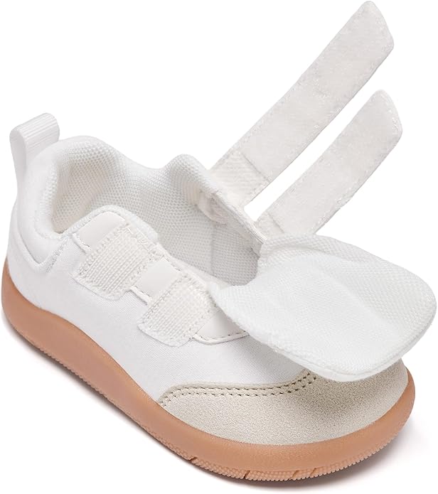 MORENDL Boys & Girls Walking Shoes 0-4 Years Baby Wide Toe Box Barefoot Shoes Toddler Sneakers