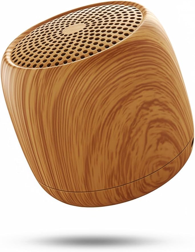 Babelio White Noise Sound Machine (Pocket Mini Pro) | 1000mAh Large Battery, 25 Non-looping Sounds for Adults, Kids & Babies, Timer, Memory Function, Pocket-Sized & Travel Essentials, Wood Grain