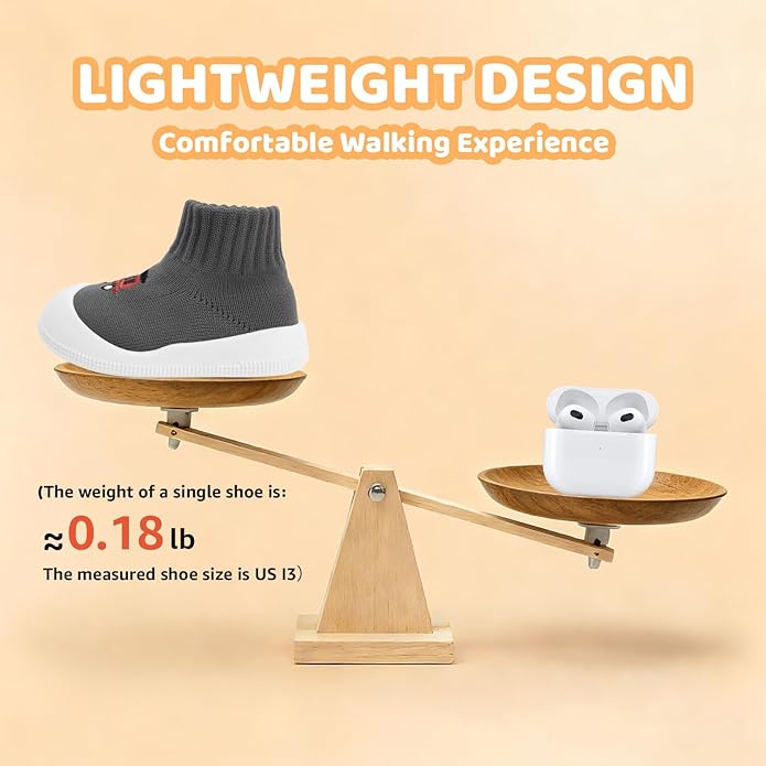 STQ Baby Socks Shoes Toddler Wide Toe Box Non-Slip Slippers Infant Walking Shoe Soft Baby Boys Girls Lightweight Sneakers