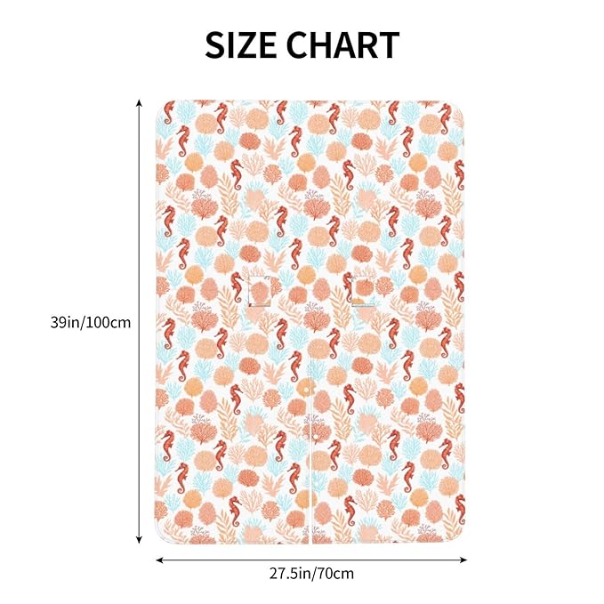 Tropical Pattern Corals Sea Horse Baby Car Seat Canopy Nursing Cover for Newborn Car Seat Breastfeeding Covers Blanket Newborn Shower Gift