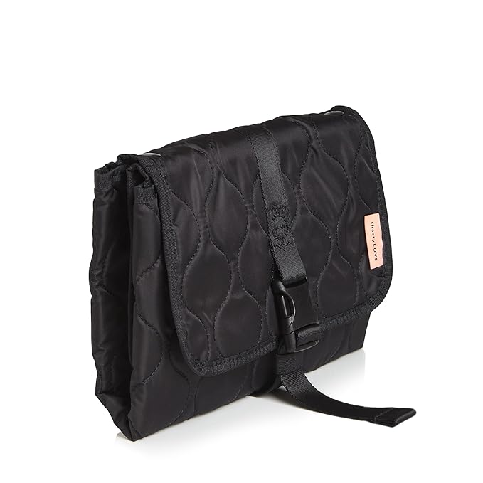 shortyLOVE Biz – Quilted Portable Diaper Changing Pad with Storage & Stroller Strap