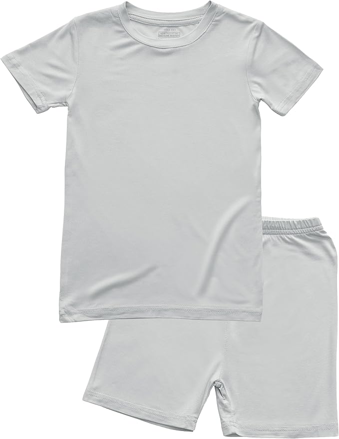 BABY 2T-10Y Toddler Kids Girls Boys Soft Comfy 2pcs Set Short Sleeve Shirts and Pants Sets