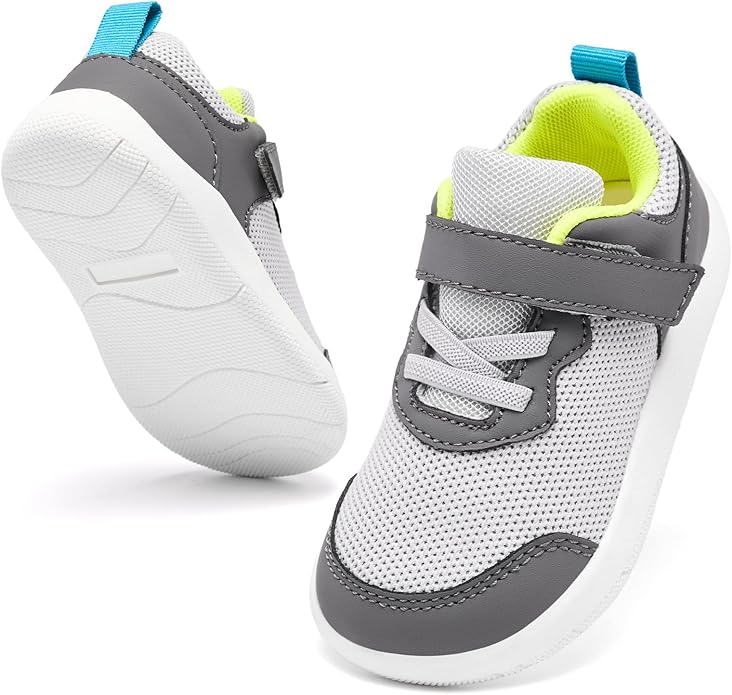 Wide Toe Box Toddler Shoes Baby First Walking Shoe Boys Girls Non-Slip Zero Drop Minimalist Tennis Sneakers