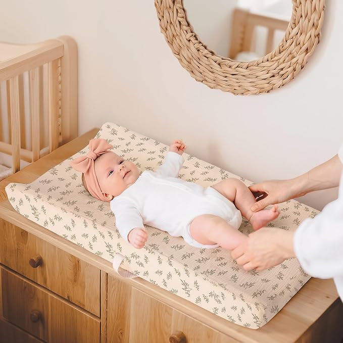lulumoon Muslin Changing Pad Covers: Baby Cotton Changing Table Covers - Soft Changing Pad Sheets for Boys Girls