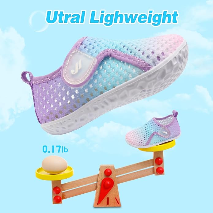 JIASUQI Baby Boys Girls Barefoot Swim Pool Water Shoes Beach Walking Sandals Athletic Sneakers