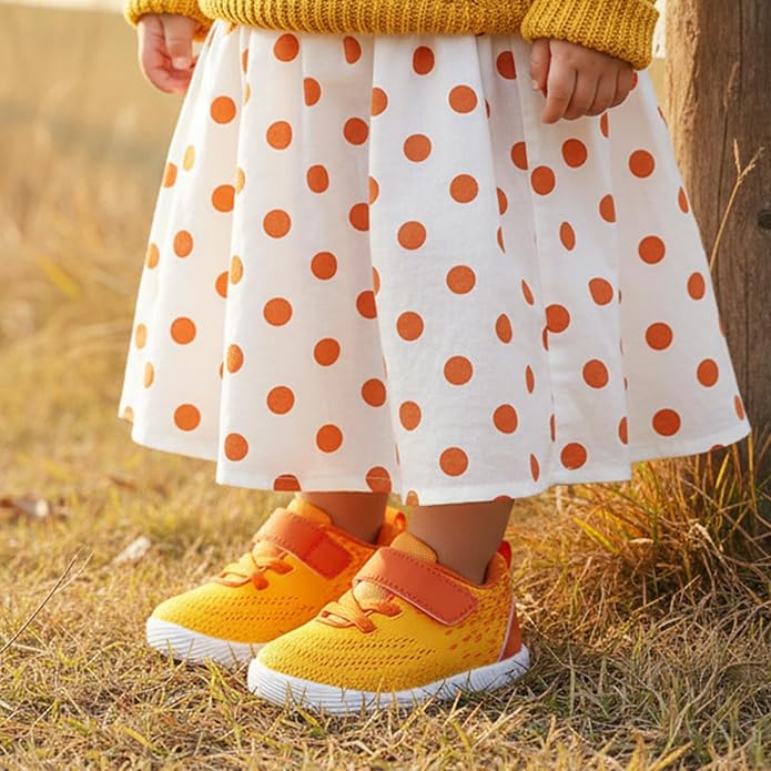 MORENDL Toddler Sneakers Baby Boys & Girls Barefoot Shoes Lightweight Breathable Walking Running Tennis Athletic Sport Shoes