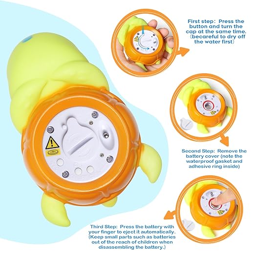 Backstroke Sea Turtle Baby Bath Thermometer,The Infant Baby Bath Floating Toy Safety Temperature Water Thermometer, BPA Free, New Baby Essentials