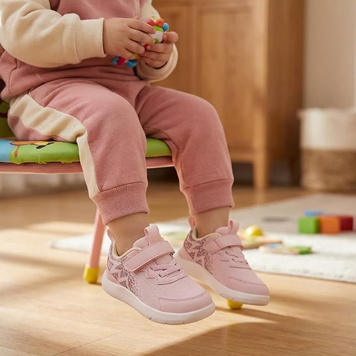 MORENDL Wide Toddler Shoes Baby Walking Shoes Boys & Girls Barefoot Sneakers Zero Drop Comfort Tennis Running Outdoor Activities