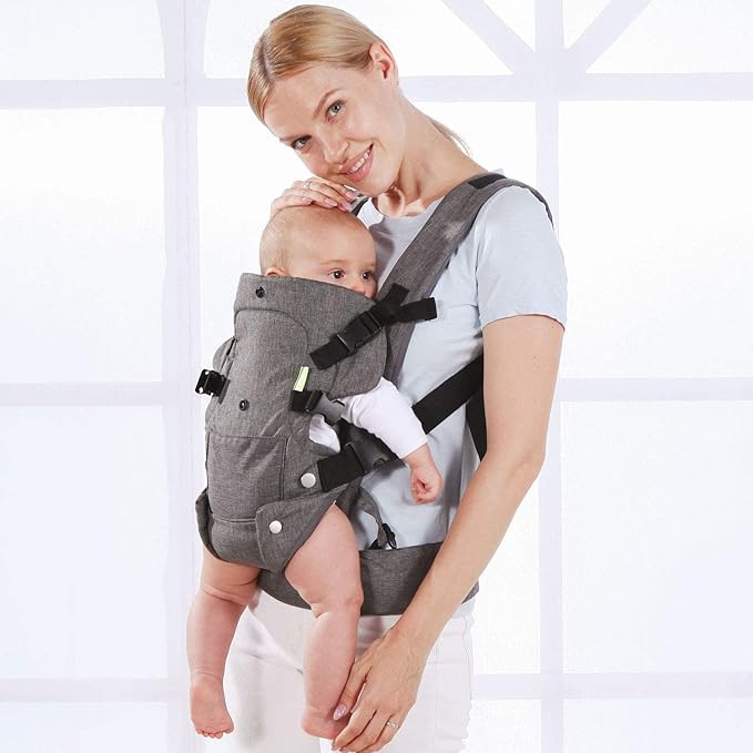 Baby Carriers Newborn to Toddler,Baby Carrier Wrap,Cozy Baby Holder Carrier Lightweight,Adjustable Infant Carriers Support for 7-45lbs Girl and Boy -All Positions,Shower Gift -Grey