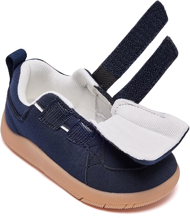 MORENDL Boys & Girls Walking Shoes 0-4 Years Baby Wide Toe Box Barefoot Shoes Toddler Sneakers