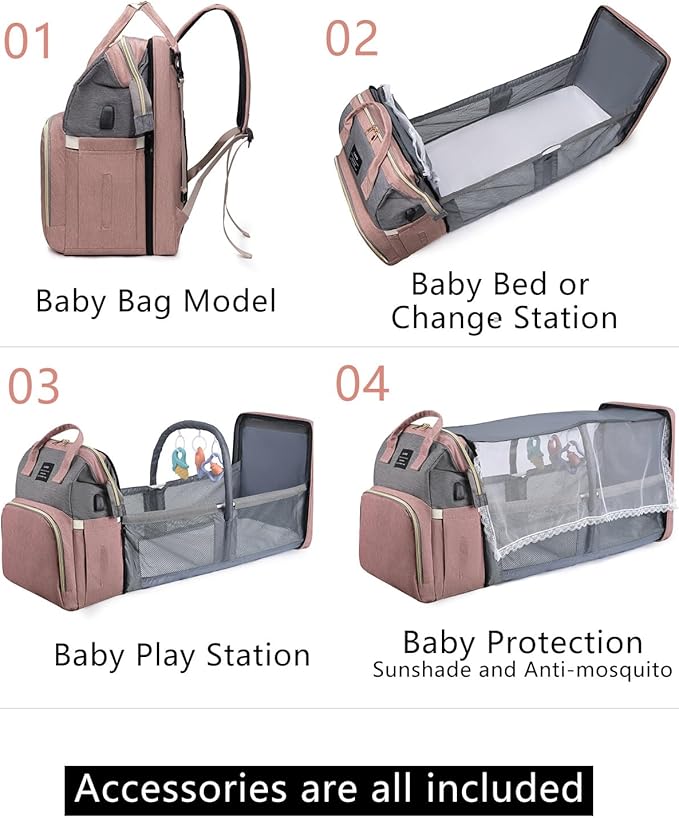 Green Diaper Bag Backpack for Mom: Baby Bags for Boys Girls Toddler Women Men Large Back Pack Diapers Bag Big Travel Pañaleras Modernas Para Bebe Niña Unisex Newborn Essential Baby Registry