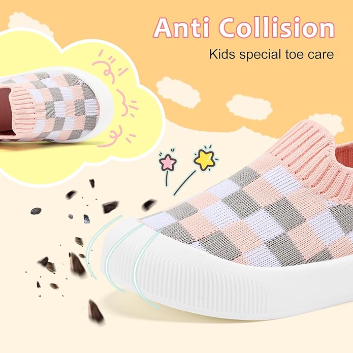 VIFUUR Baby Shoes Girls Boys Toddler Sneakers Non-Slip First Walkers Shoes for Babies 6 9 12 18 24 Months