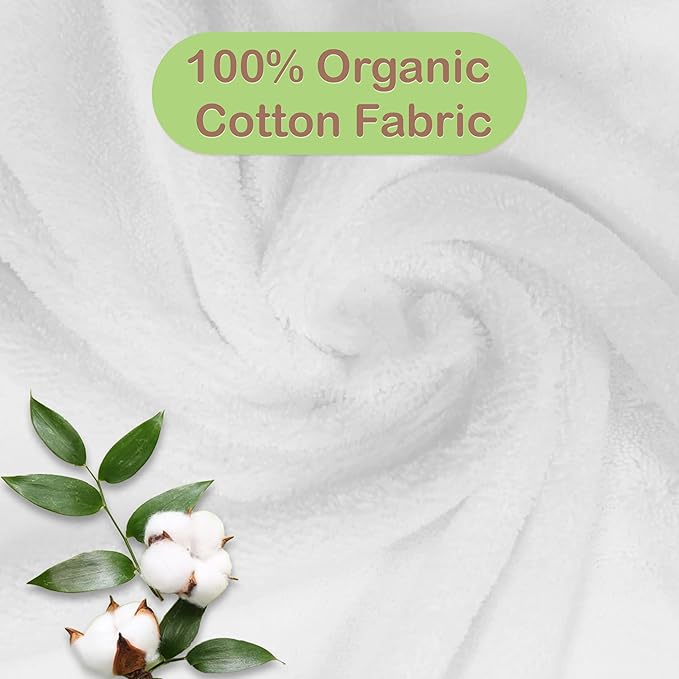 Mother's Choice Baby Towels 100% Organic Hooded Design, Large Size Cotton Baby Bath Towels, Ultra-Soft & Absorbent for Newborns, Infants, Toddlers, Boys & Girls with Animal Hood (Butterfly)
