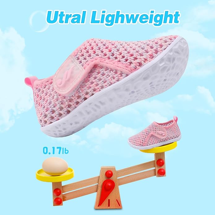 JIASUQI Baby Boys Girls Barefoot Swim Pool Water Shoes Beach Walking Sandals Athletic Sneakers