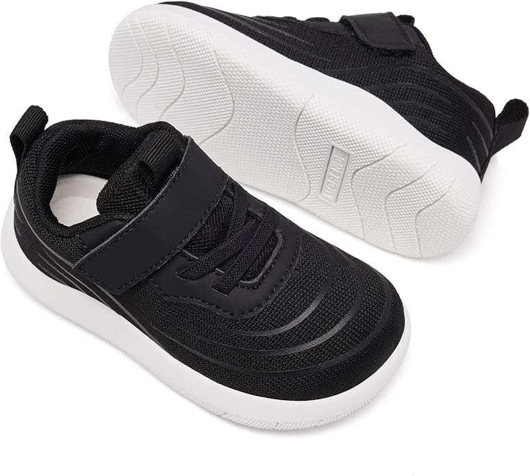 MORENDL Wide Toddler Shoes Baby Walking Shoes Boys & Girls Barefoot Sneakers Zero Drop Comfort Tennis Running Outdoor Activities