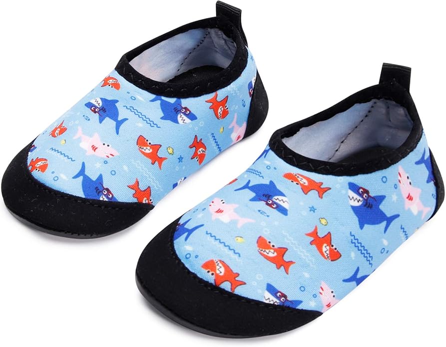 JIASUQI Baby Boys and Girls Barefoot Swim Water Skin Shoes Aqua Socks for Beach Swim Pool