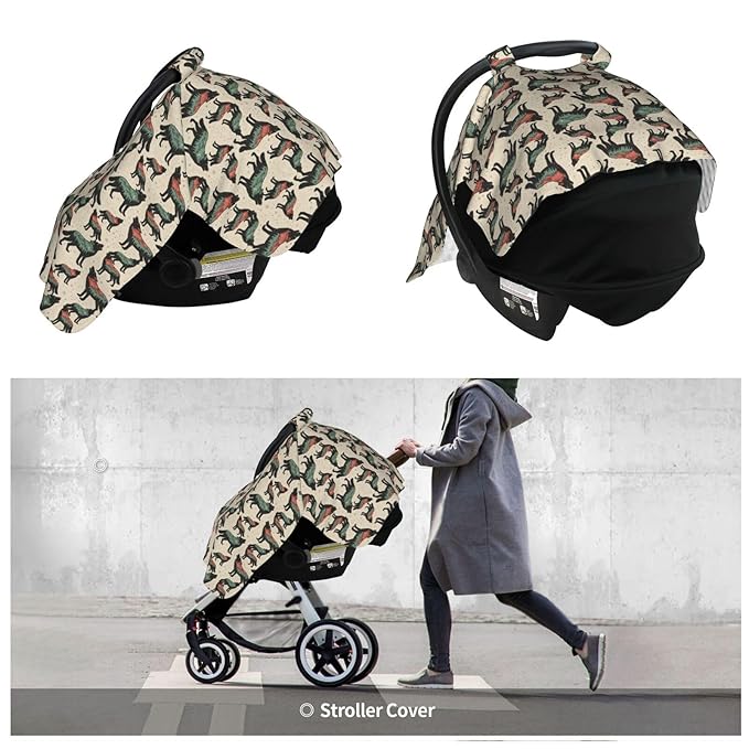 Wolf with Mountain Baby Car Seat Canopy Nursing Cover for Newborn Car Seat Breastfeeding Covers Blanket Newborn Shower Gift