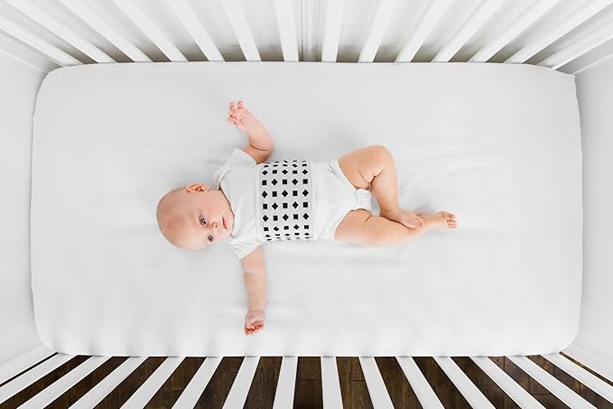 Nanit Breathing Wear Band - 100% Cotton, Works with Nanit Pro Baby Monitor to Track Breathing Motion Sensor-Free, Fits Newborns and Infants