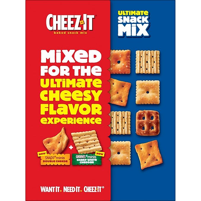 Cheez-It Ultimate Snack Mix, Salty Snacks, Pantry Size, 10.5oz Box (1 Box)