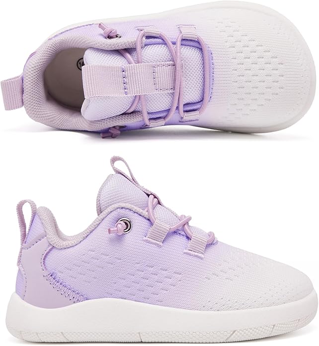 MORENDL Wide Toddler Shoes Baby Walking Shoes Girls Boys Zero Drop Minimalist Sneakers Slip On Tennis Shoe Breathable Naturally Flexible
