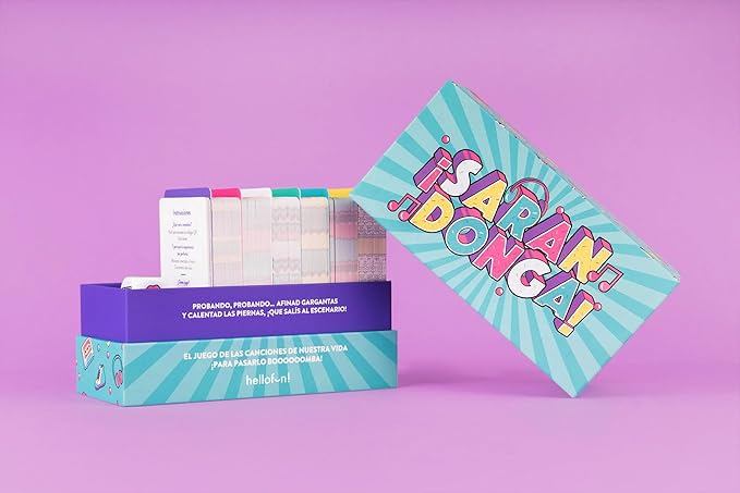 Regalador Hellofun! - Juego SARANDONGA | Juego divertido Perfecto para jugar con Familia y Amigos | 4-12 jugadores | Edad 14+
