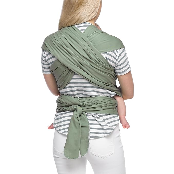 Moby Baby Wrap Carrier Classic for Newborns to Toddlers (8-33lbs), Infant Sling Carrier, Lightweight & Hands Free Design, Adjustable for All Body Types (Pear)