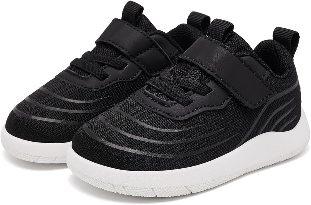 MORENDL Wide Toddler Shoes Baby Walking Shoes Boys & Girls Barefoot Sneakers Zero Drop Comfort Tennis Running Outdoor Activities