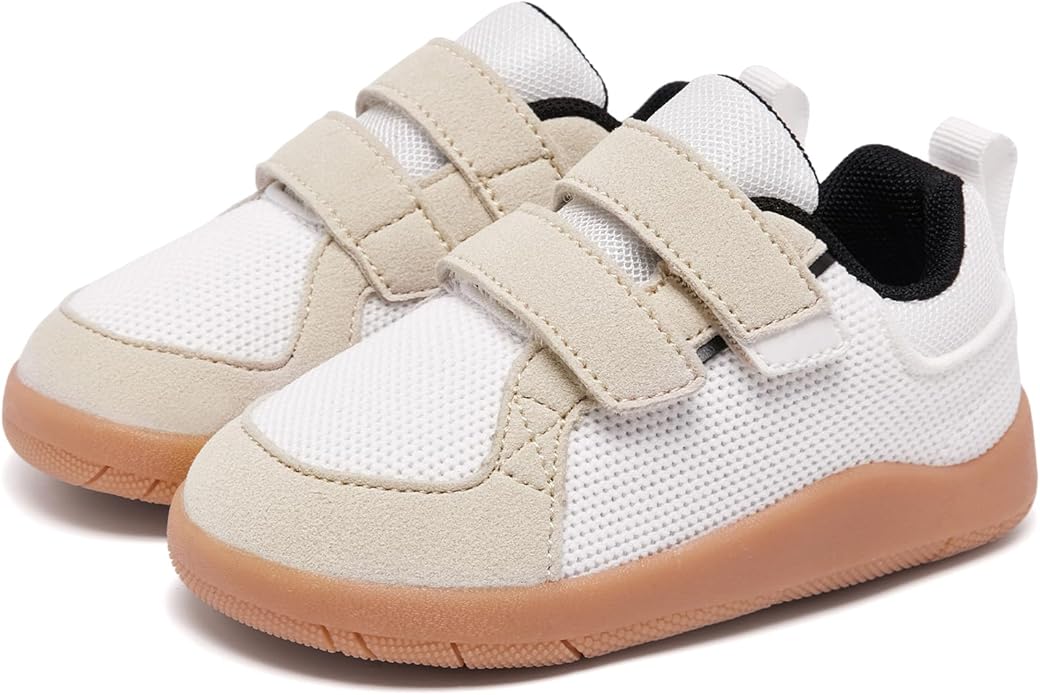 MORENDL Boys & Girls Walking Shoes 0-4 Years Baby Wide Toe Box Barefoot Shoes Toddler Sneakers