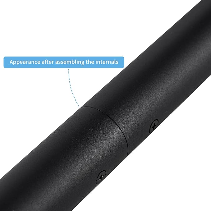 16 FT Modern Aluminum Handrail Set, handrails for Indoor Stairs,Deck,Slope, Wall Mounted Staircase handrails, Zink Alloy Brackets Included,Rust Free. (Matte Black, 16 FT)
