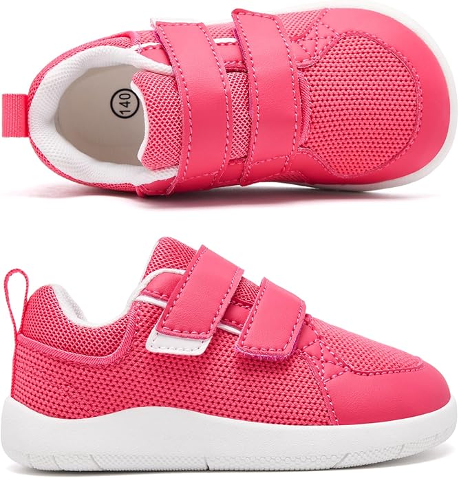 MORENDL Boys & Girls Walking Shoes 0-4 Years Baby Wide Toe Box Barefoot Shoes Toddler Sneakers