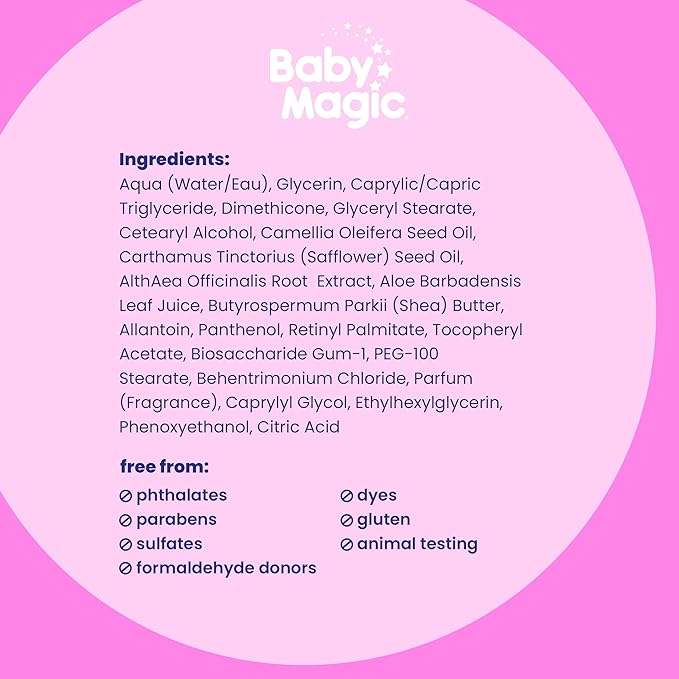 Baby Magic Gentle Baby Lotion | 16.5 Fl Oz (Pack of 6) | Vitamins & Aloe, Pink (705544), Original Baby Scent