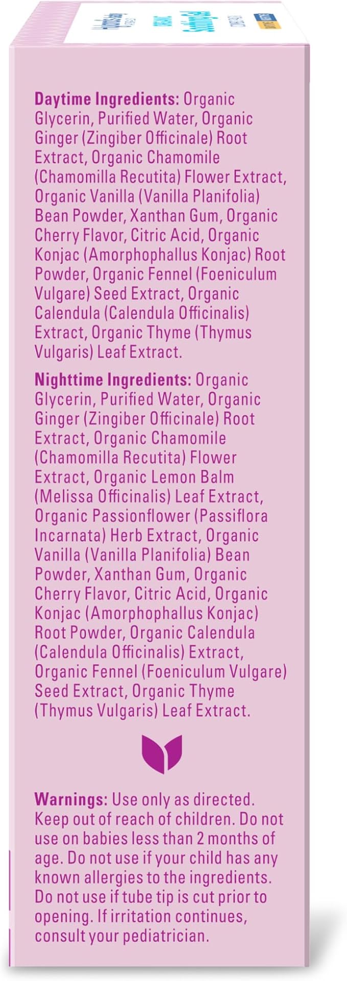 Hyland's Baby Organic Day and Night Soothing Gel Combo Pack, Cooling Gel for Oral Discomfort, Easy-to-Apply, Ages 2 Months and Up, 1.06 Ounce (2 Tubes of 0.53 oz.)