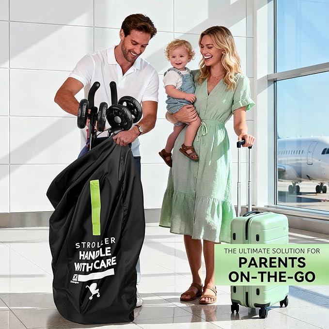 Guiseapue Umbrella Strollers Bag for Airplane Travel Bag for Air Travel, Stroller Cover Accessories Fits Most Single Umbrella Baby Strollers, Christmas Baby Shower Gifts, Flying Essentials