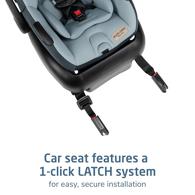 Maxi-COSI Zelia Pro 5-in-1 Travel System with Mico Pro Infant Car Seat, Baby Stroller Combo, Reversible Seat, Large Wheels, Adjustable Handle, Newborn to Toddler, Lightweight, Seascape