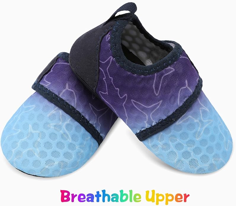 JIASUQI Baby Boys and Girls Barefoot Swim Water Skin Shoes Aqua Socks for Beach Swim Pool