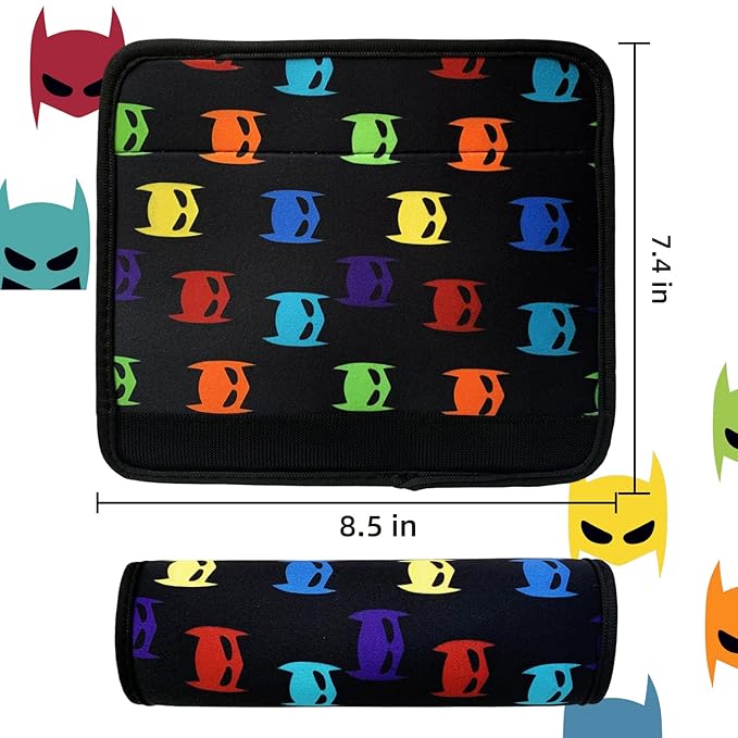 Seat Belt Cover for Kids, Seat Belt Pad for Boys Girls, Car Seat Straps Shoulder Pads for Kids, Kid's Seat Belt Cushion, Shoulder Strap Pad, 1 Piece （MASK）