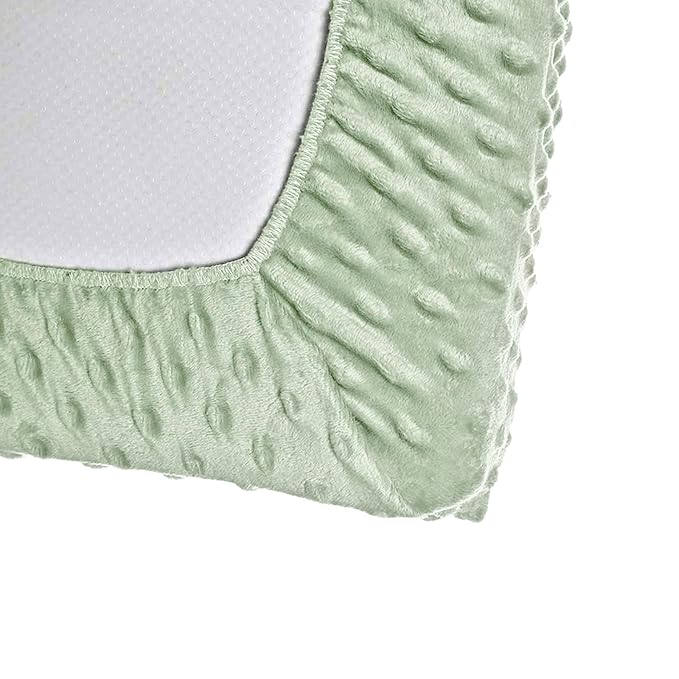 Changing Pad Covers, Unisex Diaper Soft Plush Change Table Sheets for Baby Girls and Boys - Fit 32"/34'' x 16" Pad (Meadow Mist)