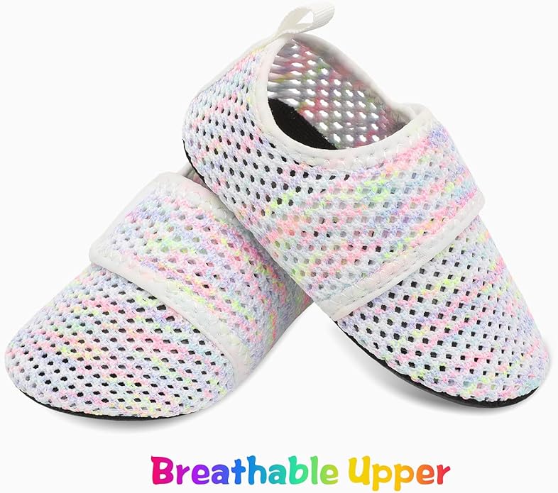 JIASUQI Baby Boys and Girls Barefoot Swim Water Skin Shoes Aqua Socks for Beach Swim Pool