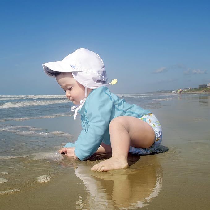 Green Sprouts Unisex-Baby Flap Sun Protection Swim HatHat