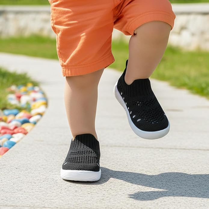 MORENDL Baby Toddler Walking Socks Non-Slip Breathable Unisex Casual Sneakers
