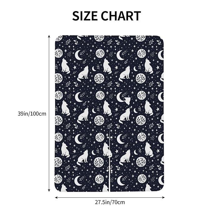 Wolf Star and Moon Baby Car Seat Canopy Nursing Cover for Newborn Car Seat Breastfeeding Covers Blanket Newborn Shower Gift