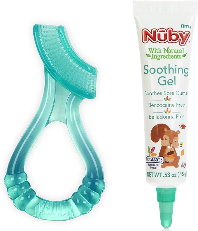 Dr. Talbot's Soothing Gel for Sore Gums with Silicone Massaging Toothbrush - 2-Piece Set