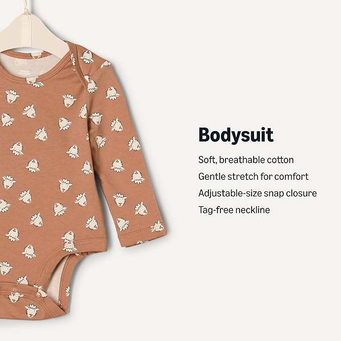 Amazon Essentials x Sofia Grainge Unisex Babies' Long Sleeve Crew Neck Bodysuit